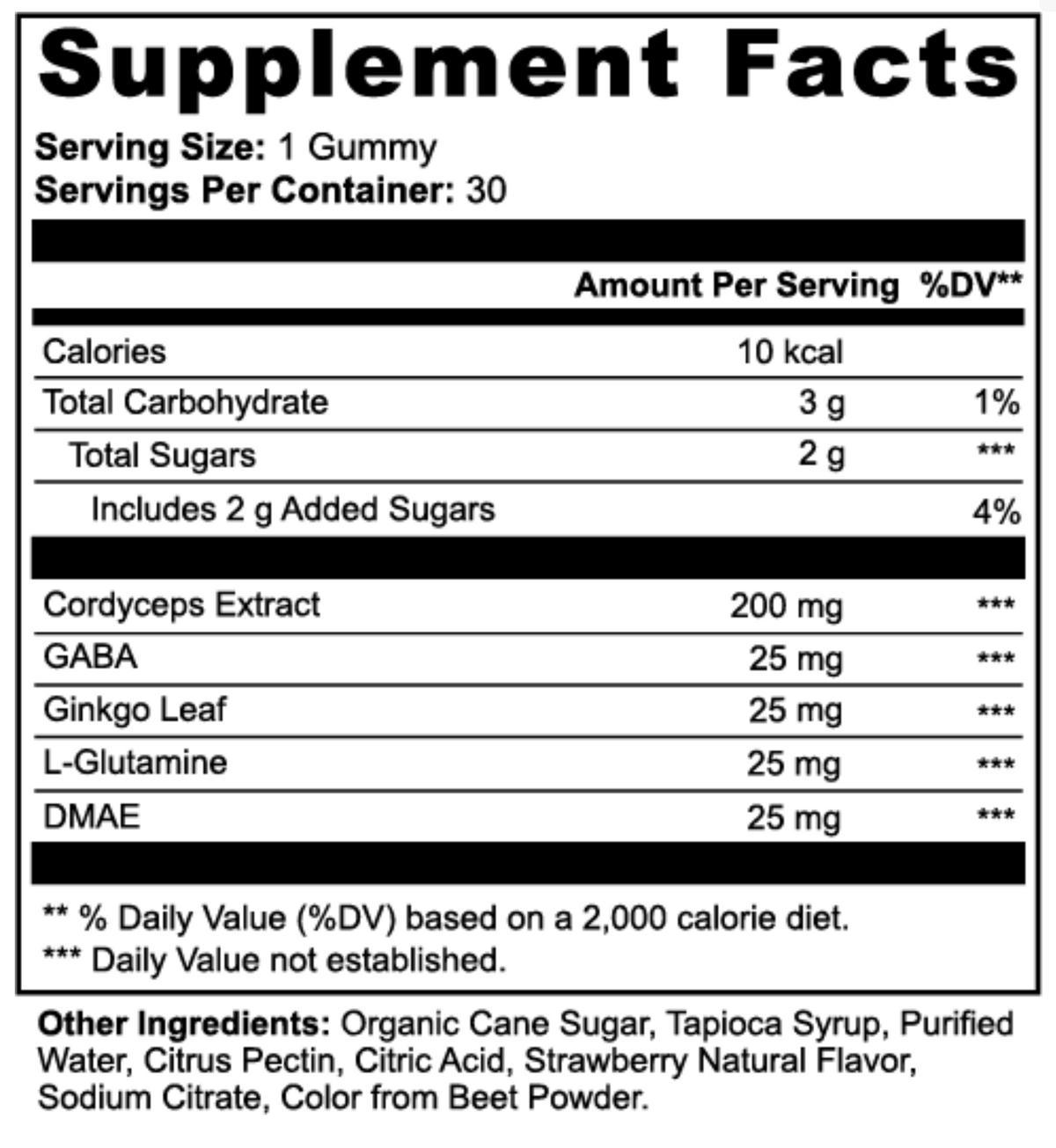 Cordyceps Energy Gummies
