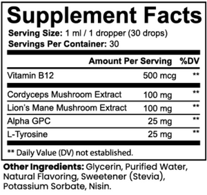 Mushroom Energy & Cognition Drops