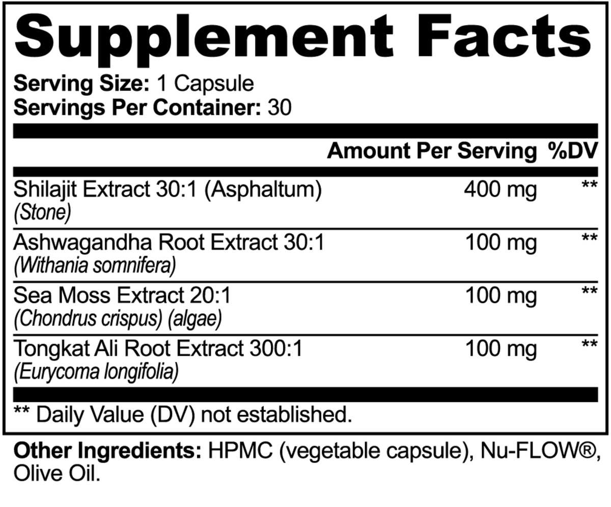 Shilajit Adaptogen Complex